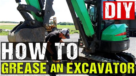 mini excavator grease points|how to grease a bobcat.